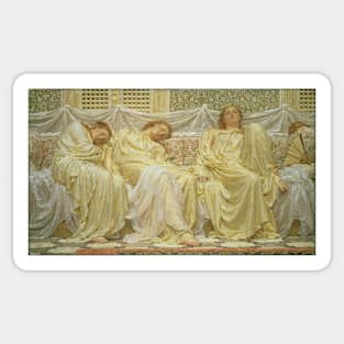 Dreamers by Albert Joseph Moore Sticker